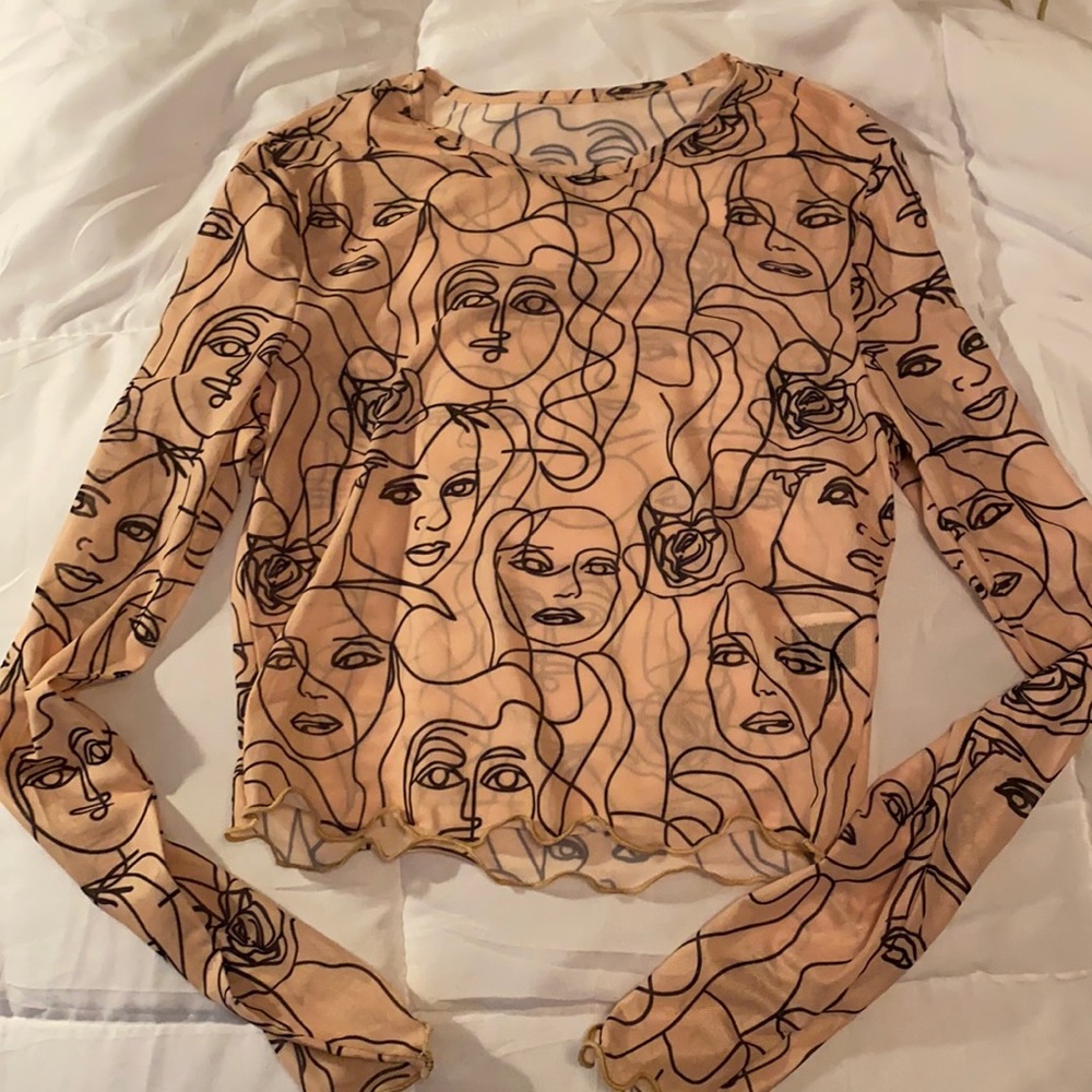 Mesh long sleeve